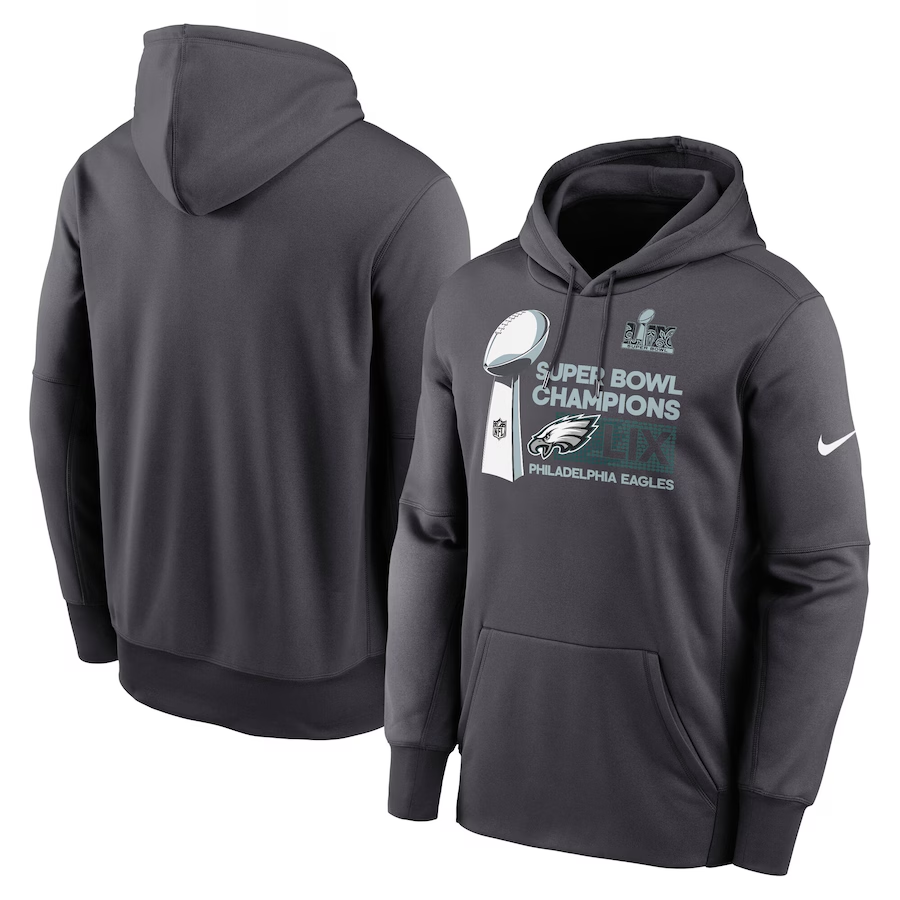 Men Philadelphia Eagles blank Black  NFL 2025 hoodie style 7